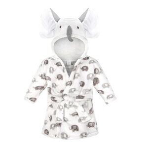 Modern Baby NWOT Elephant Ultra Soft Baby Bath Robe Size 0-9 Months